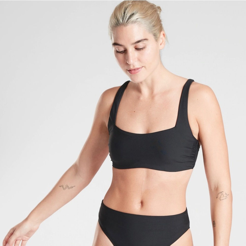 Athleta Square Neck Bra Cup Bikini Top